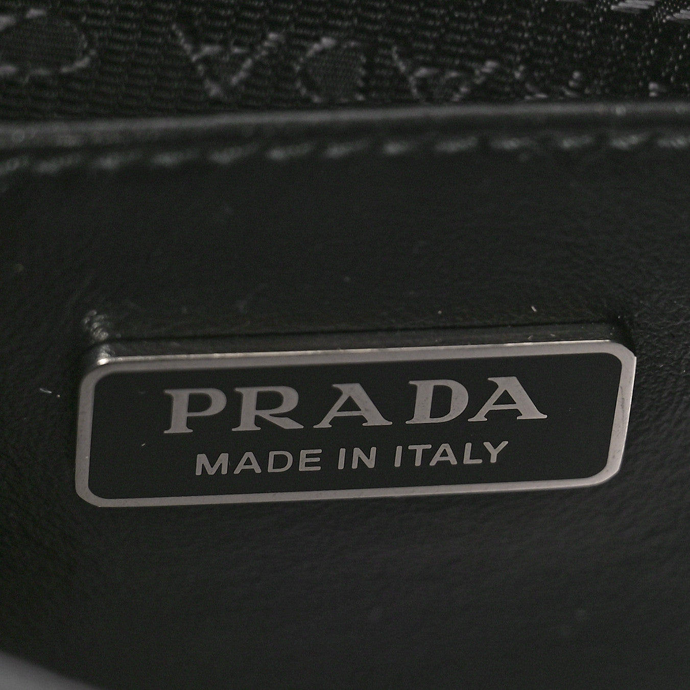 Prada Spazzolato Cleo Shoulder Bag Black 6 of 9