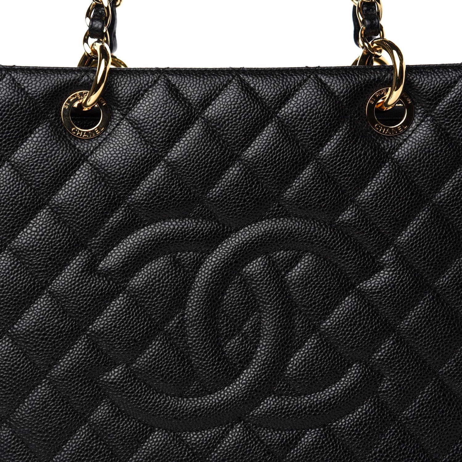 Chanel Caviar Quilted Grand Shopping Tote GST Black 12 of 12