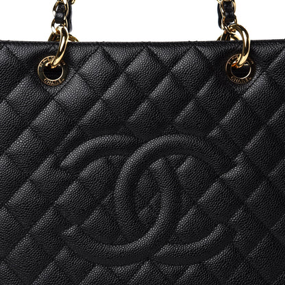 Chanel Caviar Quilted Grand Shopping Tote GST Black 12 of 12