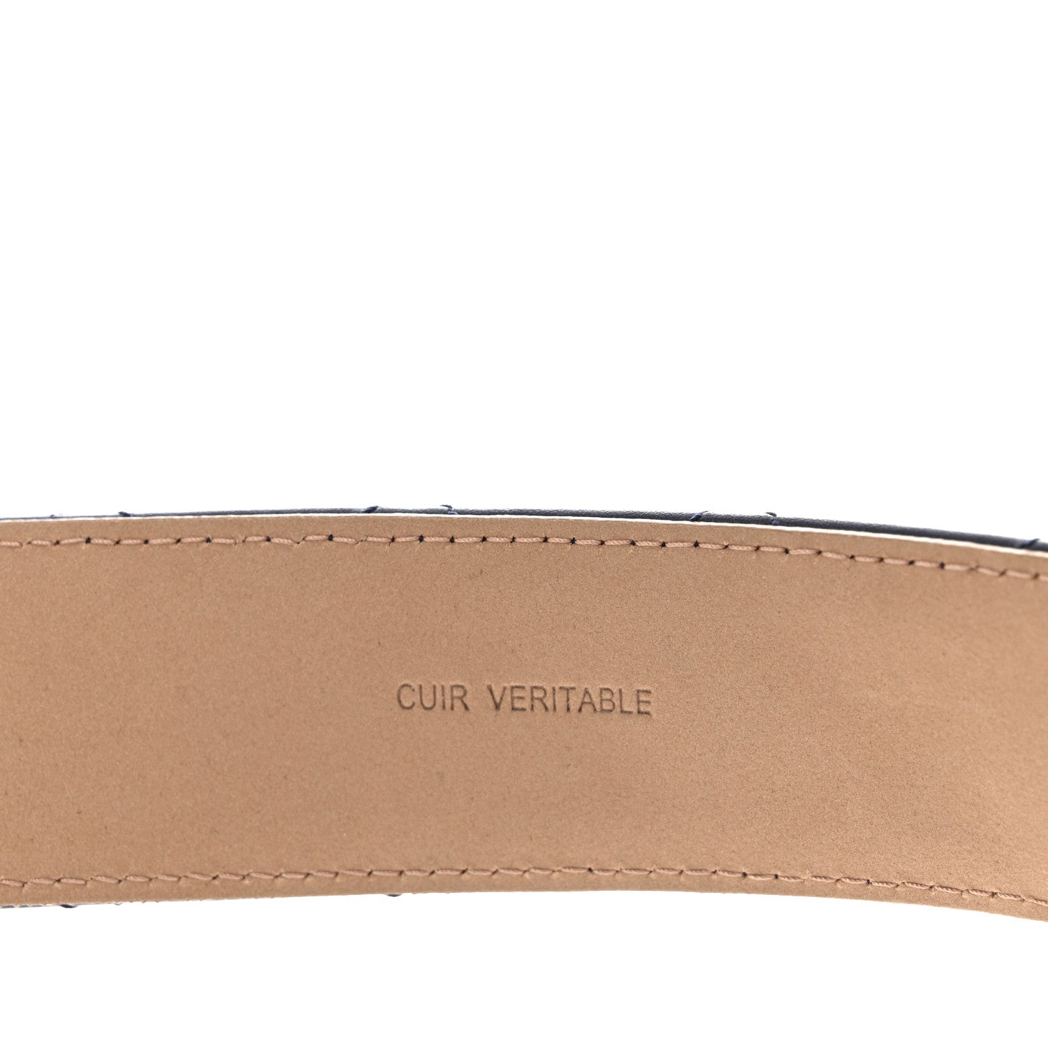 Chanel Lambskin Quilted CC Belt 85 34 Navy Blue 5 of 7