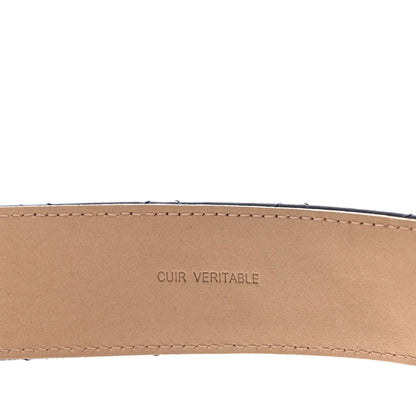 Chanel Lambskin Quilted CC Belt 85 34 Navy Blue 5 of 7