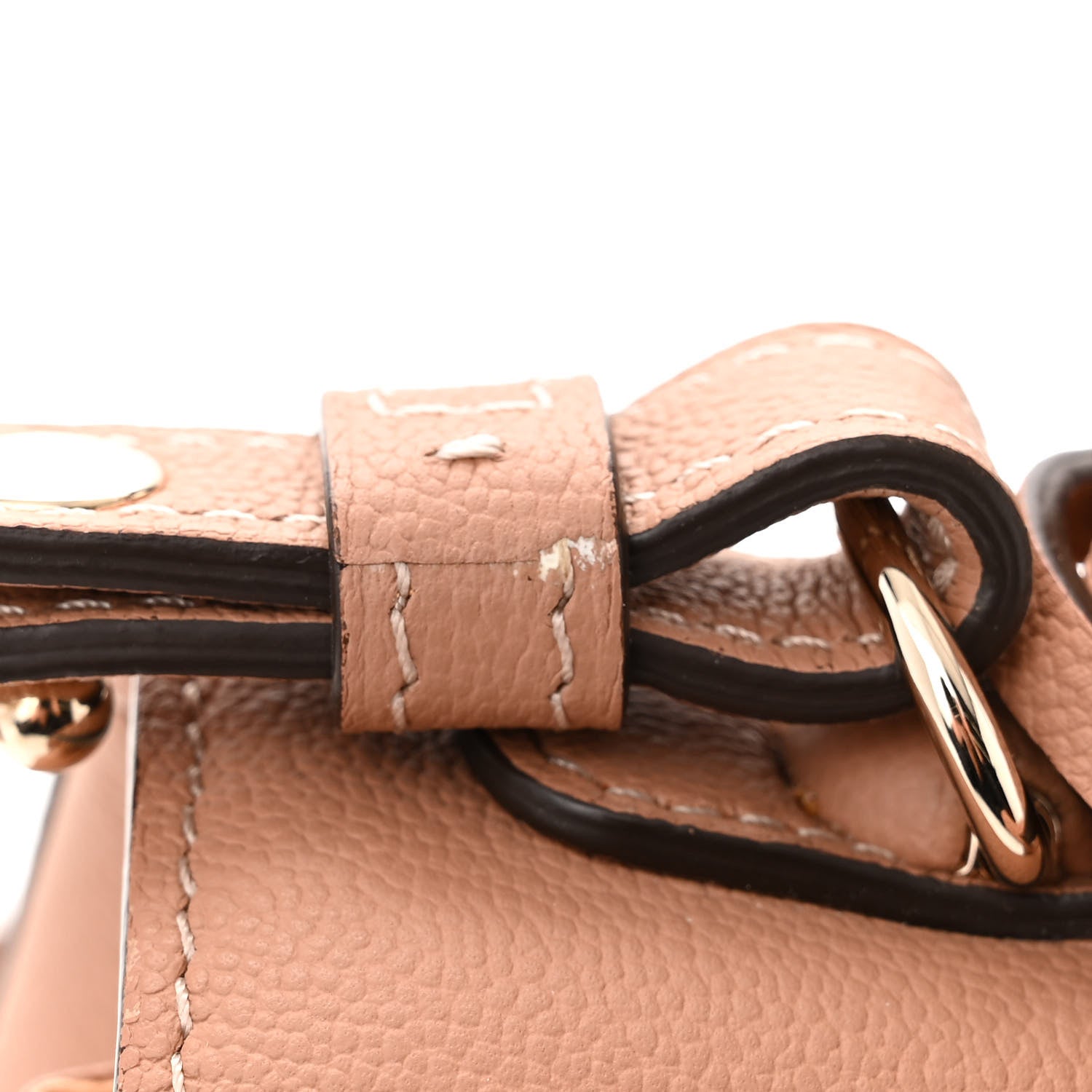 Delvaux Grained Calfskin Mini Brillant Satchel Nude 12 of 12