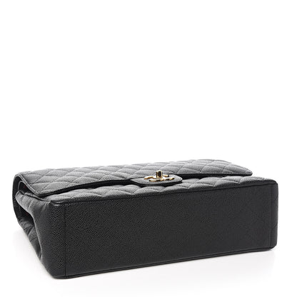 Chanel Caviar Quilted Maxi Double Flap Black 3 of 9