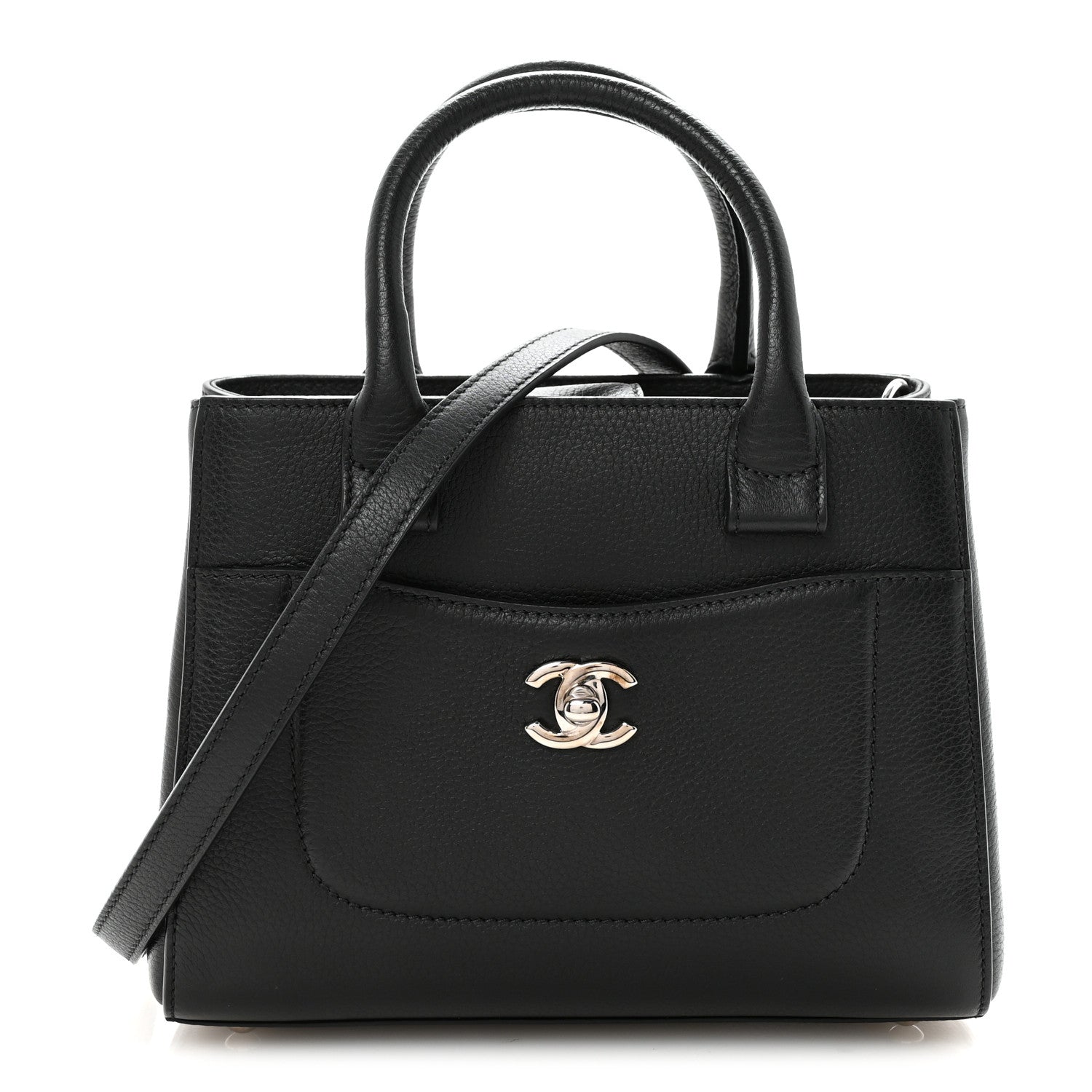 Chanel Grained Calfskin Mini Neo Executive Shopper Tote Black 1 of 10