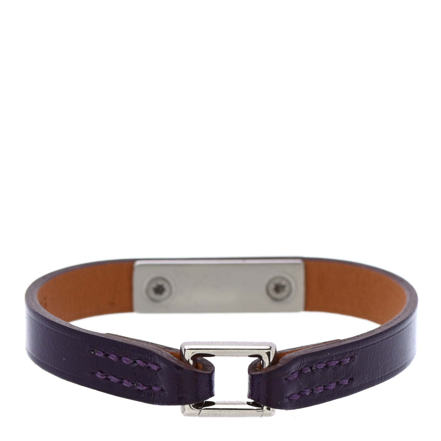 Hermes Chamonix Micro Rivale Bracelet XS Raisin 3 of 7