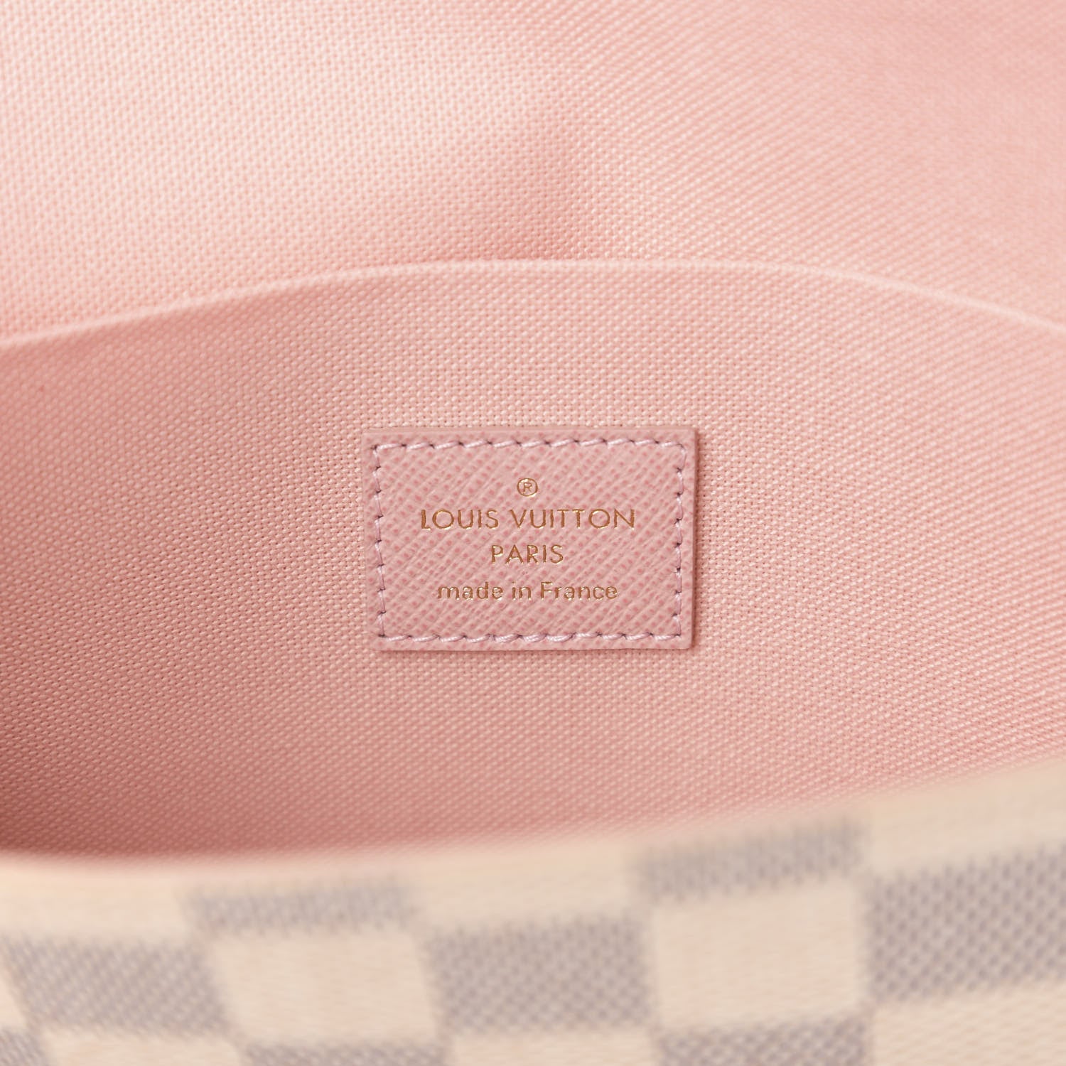 Louis Vuitton Damier Azur Pochette Felicie Chain Wallet Rose Ballerine 5 of 10