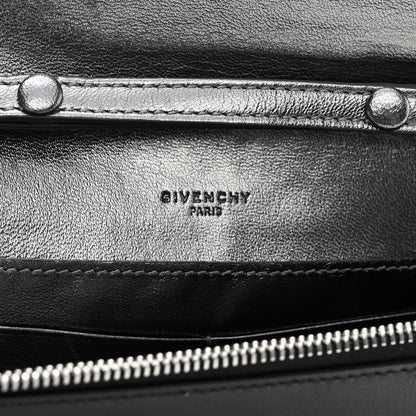Givenchy Lambskin Emblem Chain Wallet Black 8 of 9