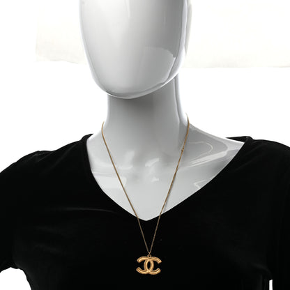 Chanel CC Necklace Matte Gold 2 of 5