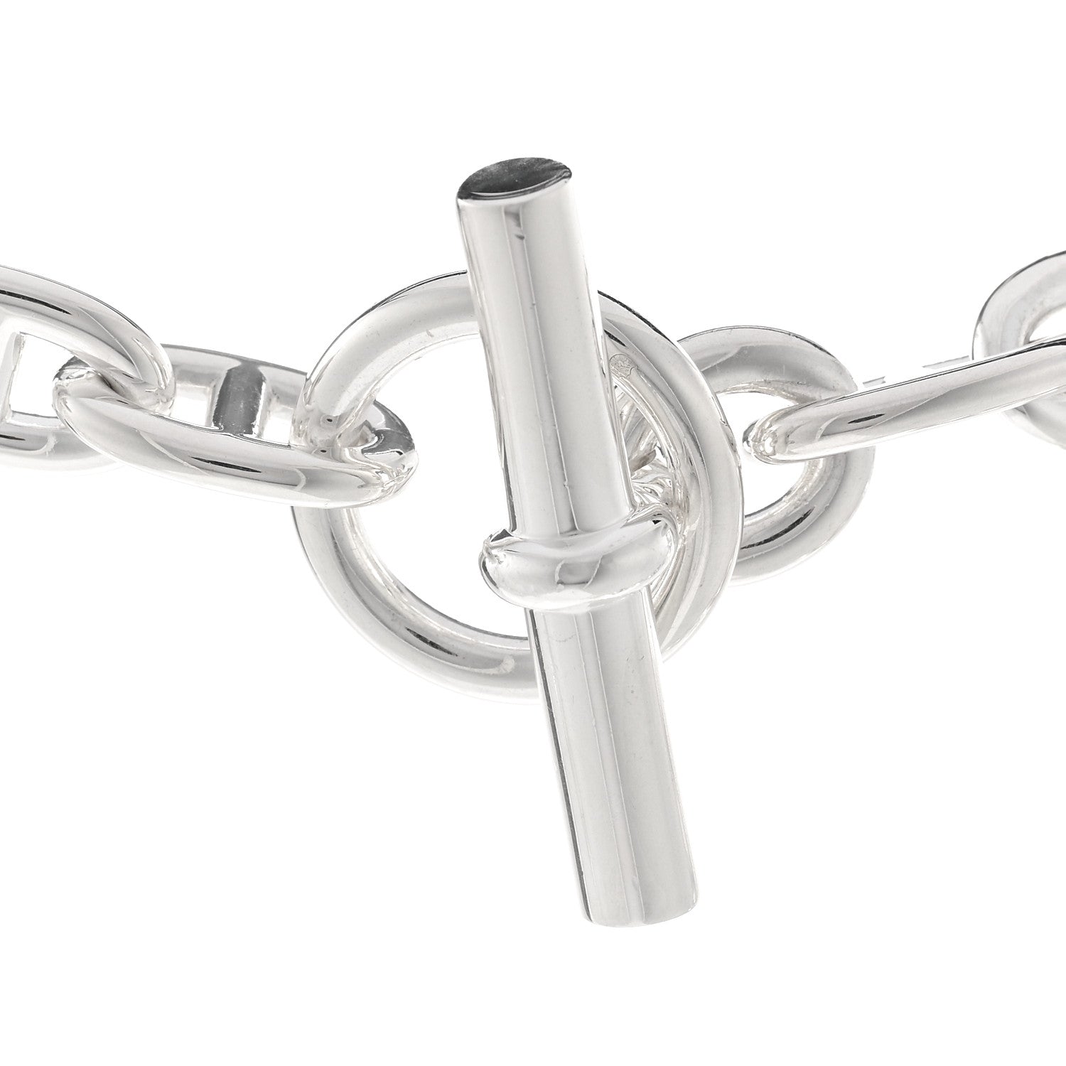 Hermes Sterling Silver MM Chaine D'Ancre Necklace 4 of 6