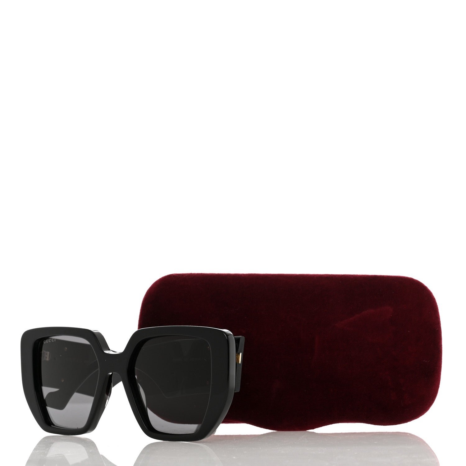 Gucci Acetate Square Frame Sunglasses GG0956S Black 8 of 8