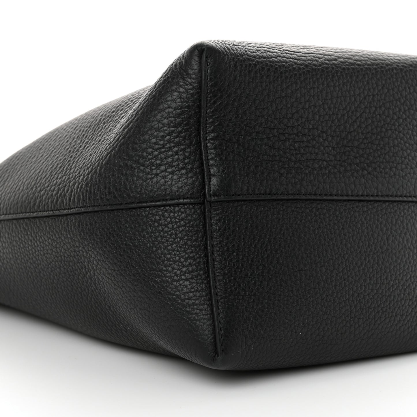 Grained Calfskin Medium N/S Park Tote Black