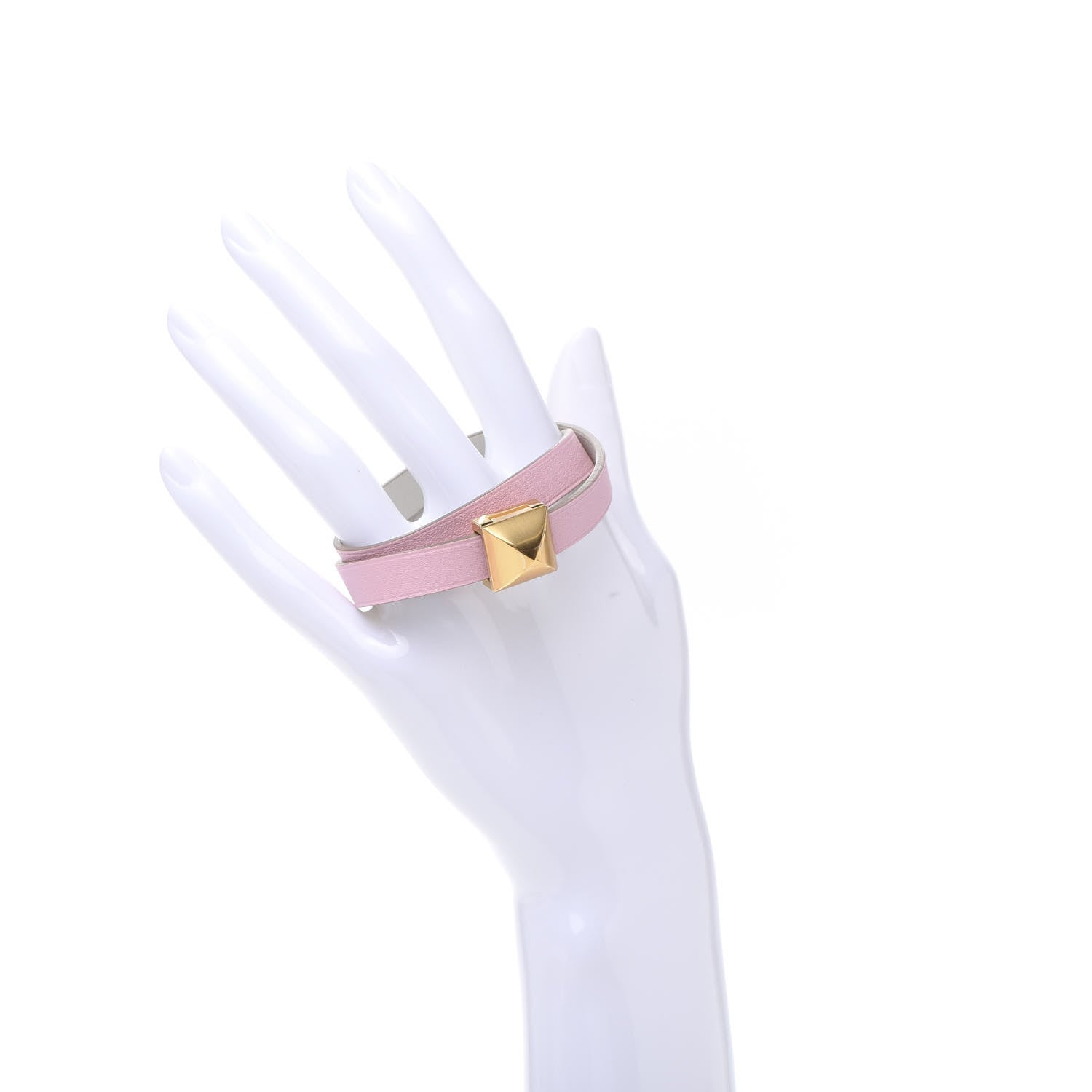 Hermes Swift Medor Infini Double Tour Bracelet T2 Rose Sakura Gris Perle 2 of 8