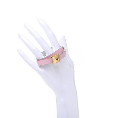 Hermes Swift Medor Infini Double Tour Bracelet T2 Rose Sakura Gris Perle 2 of 8