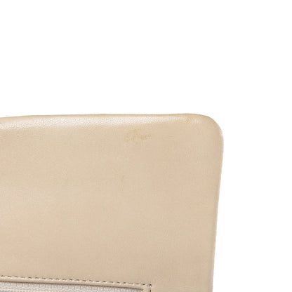 Chanel Lambskin Chevron Quilted Medium Double Flap Beige 21 of 24