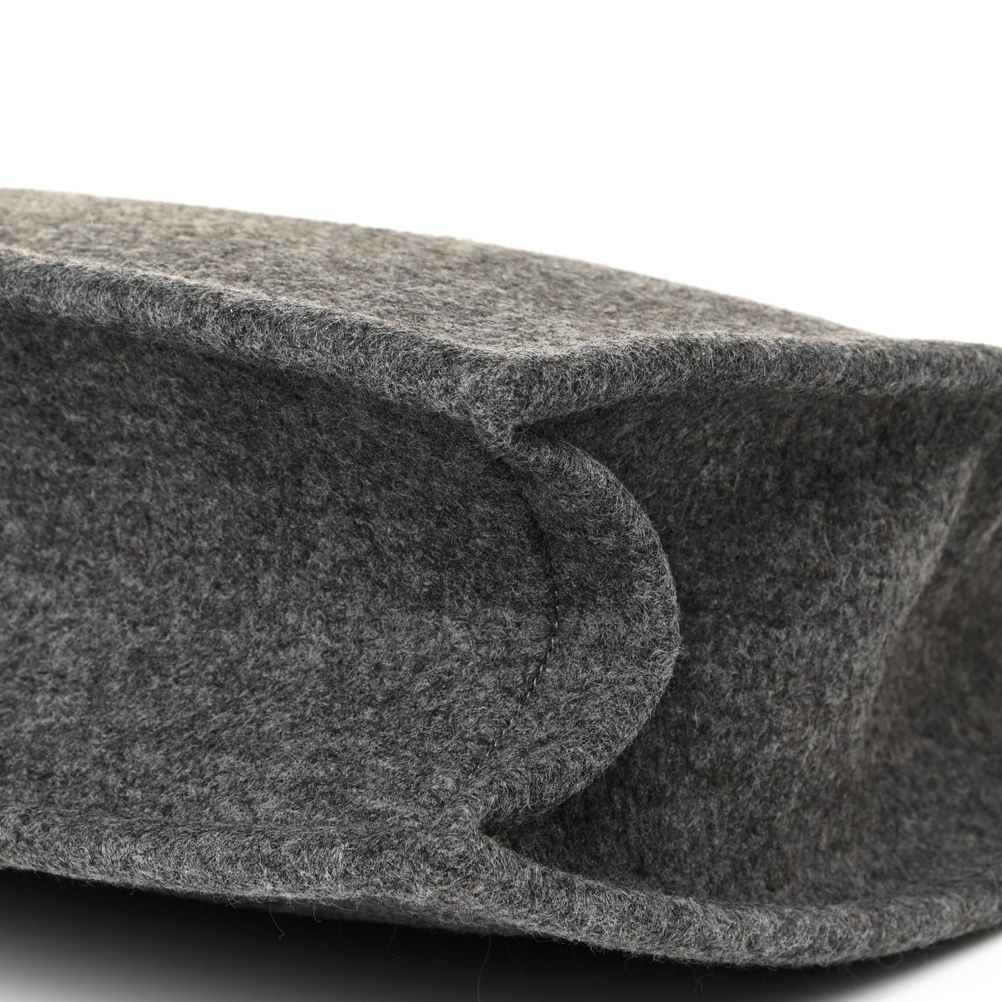 Wool Calfskin Rive Gauche Tote Grey