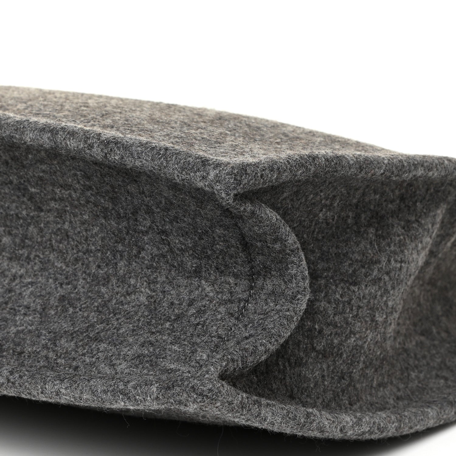Saint Laurent Wool Calfskin Rive Gauche Tote Grey 9 of 9
