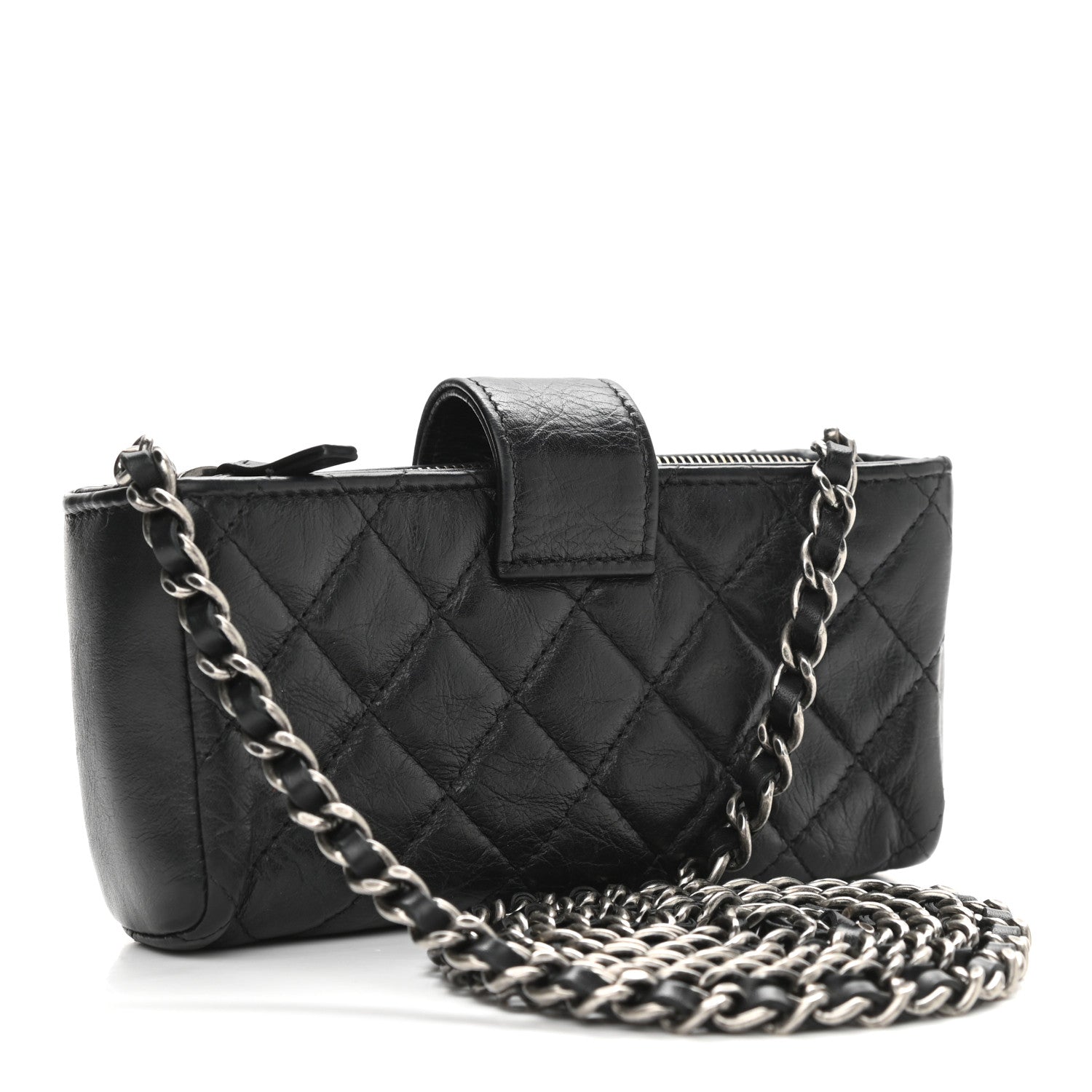 Chanel Aged Calfskin Lucky Charms 2.55 Reissue Mini Clutch With Chain Black 3 of 14