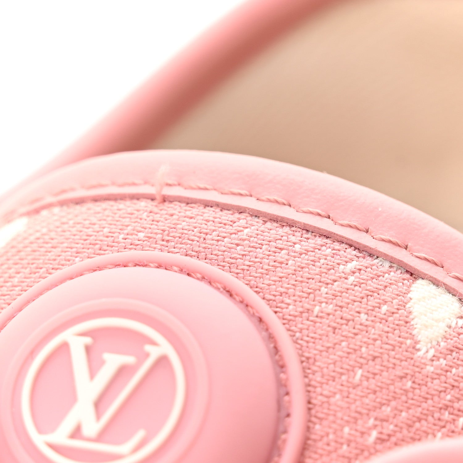 Louis Vuitton Denim Monogram Squad Sneakers 38.5 Pink 10 of 15