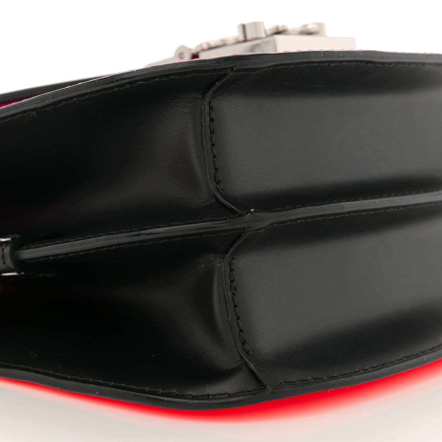 Calfskin Mini Patricia Crossbody Bag Pink Orange Black