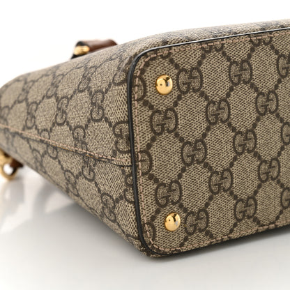 Gucci GG Supreme Monogram Mini Zip Top Tote Beige Tuscany 9 of 13
