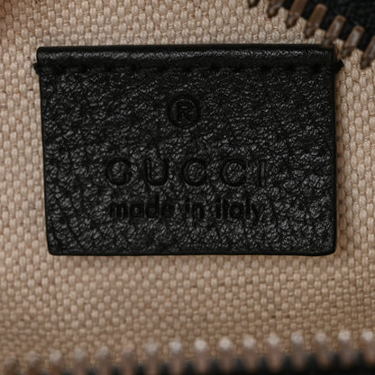 Gucci Velvet GG Monogram Textured Calfskin Round Shoulder Bag Red Cipria Black 6 of 10