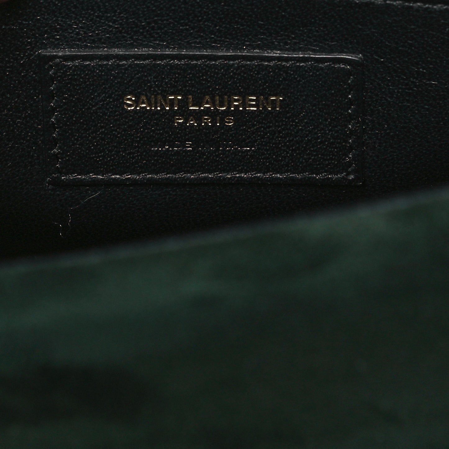 Suede Sulpice Monogram Medium Shoulder Bag Green