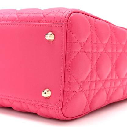 Christian Dior Lambskin Cannage Large Lady Dior Fuchsia 10 of 10