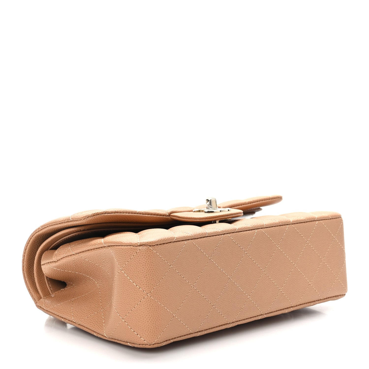 Chanel Caviar Quilted Small Double Flap Dark Beige 4 of 9