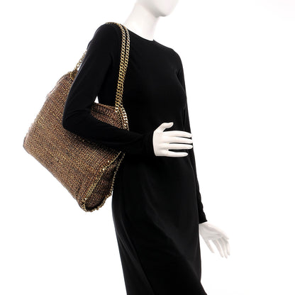 Stella McCartney Metallic Woven Boucle Falabella Gold 2 of 15