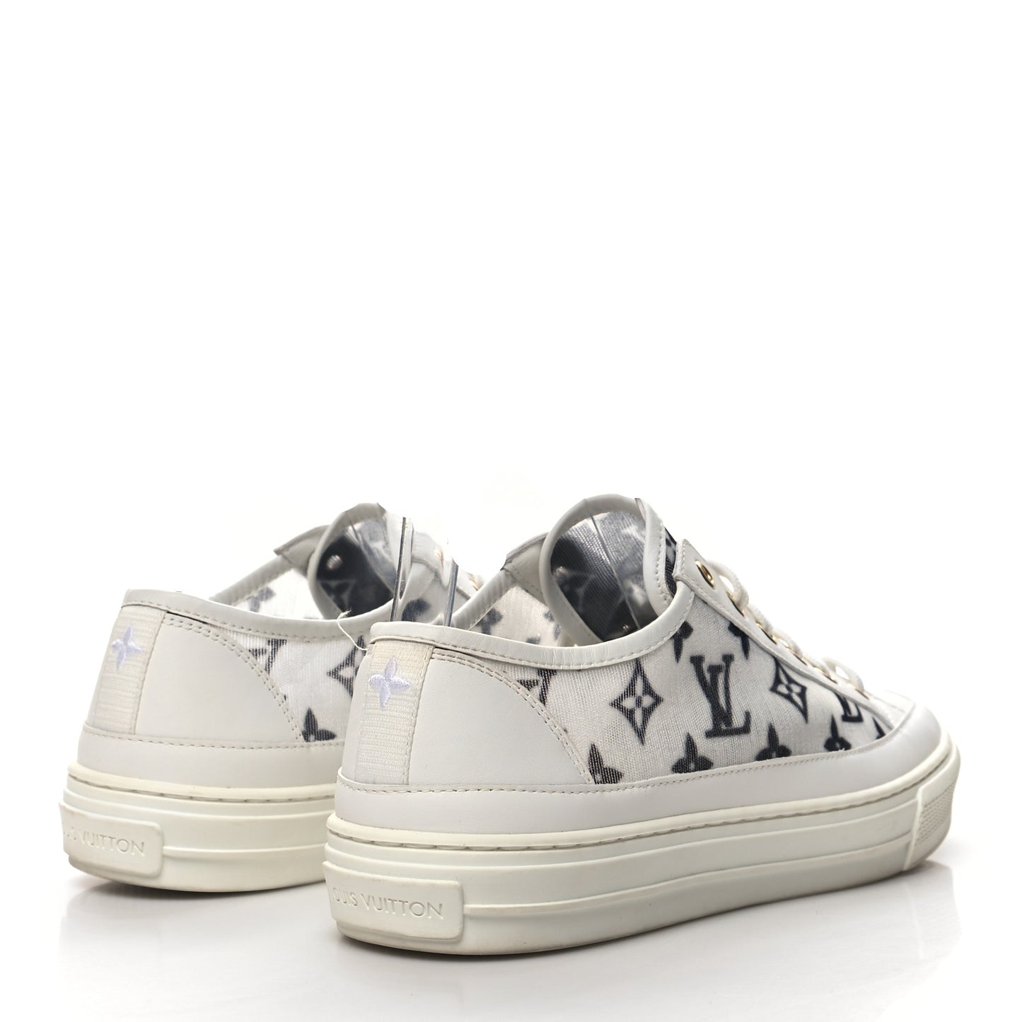 Technical Fabric Calfskin Monogram Stellar Sneakers 40 Black
