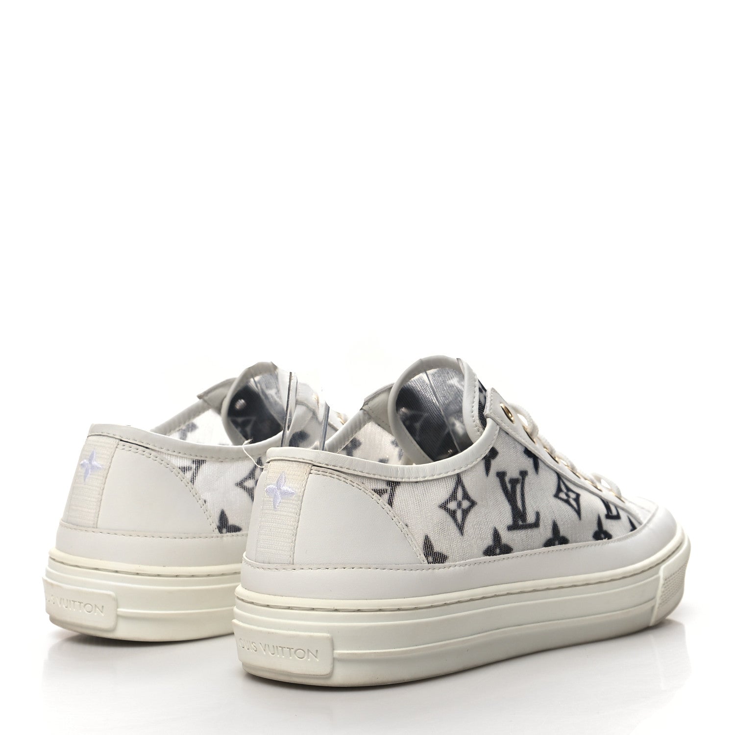 Louis Vuitton Technical Fabric Calfskin Monogram Stellar Sneakers 40 Black 4 of 8
