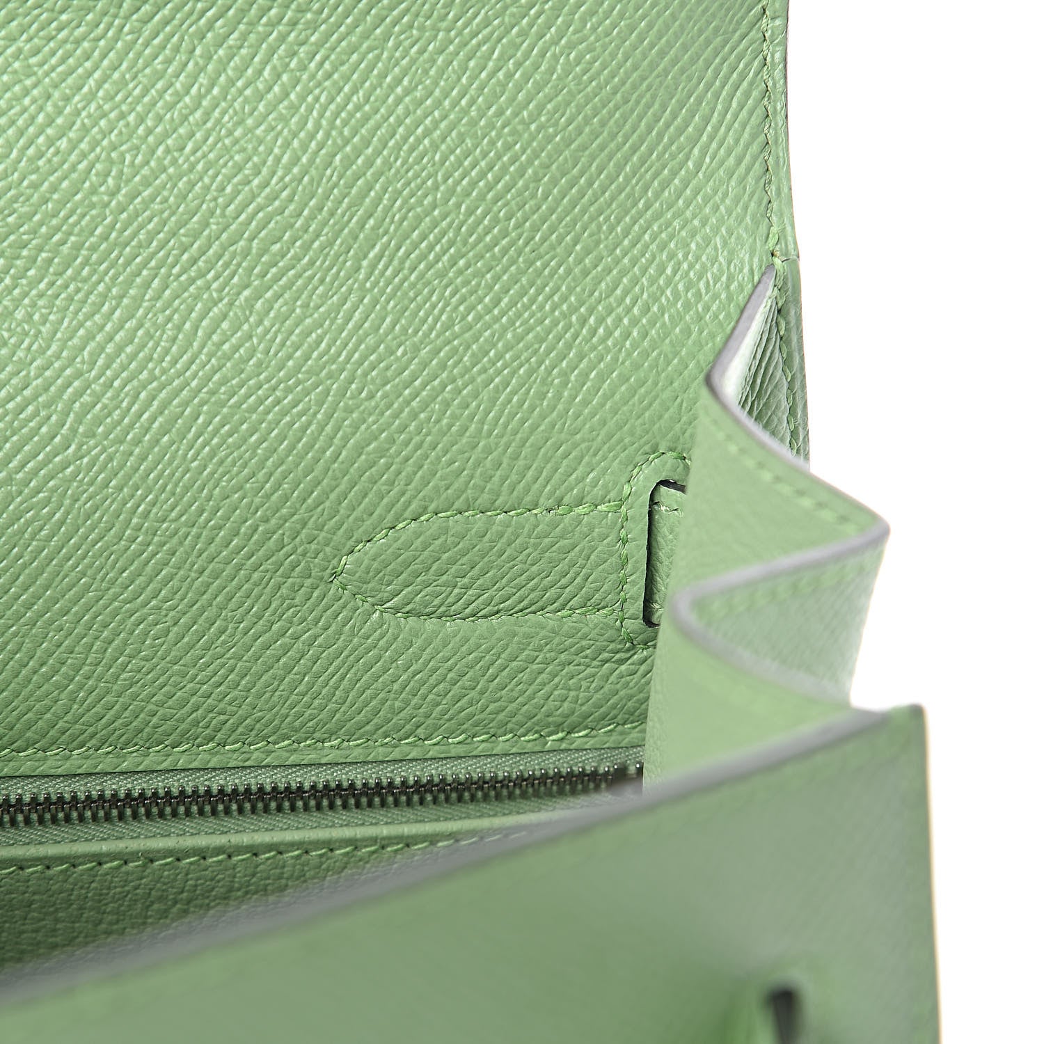 Hermes Epsom Kelly Sellier 32 Vert Criquet 13 of 40