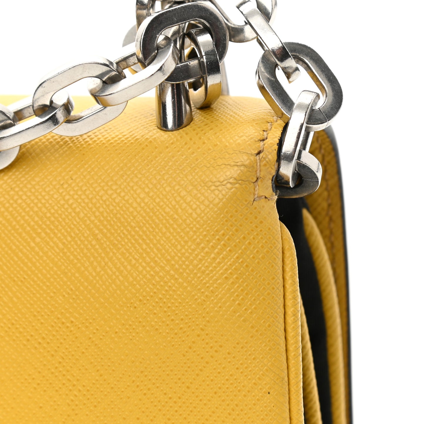 Saffiano Chain Shoulder Bag Sole