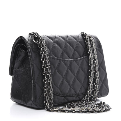 Chanel Aged Calfskin Lucky Charms 2.55 Reissue 224 Flap Black 3 of 11