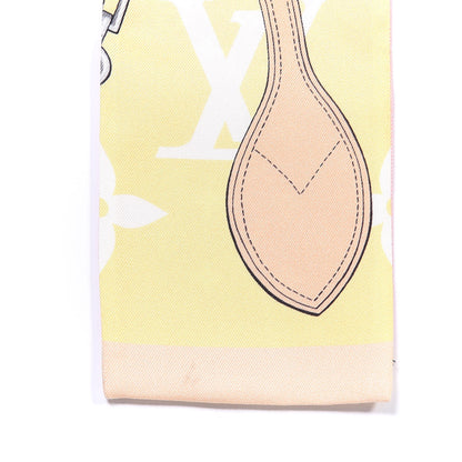 Louis Vuitton Silk Monogram Gradient Bandeau Pink 3 of 3