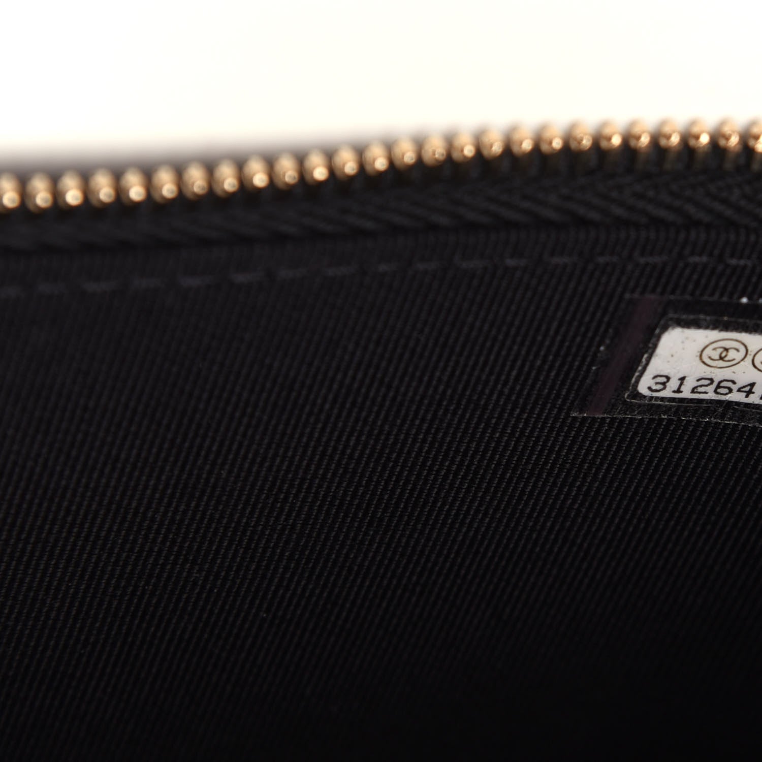 Chanel Goatskin Camellia Embossed Quilted Small Vanity Case With Chain Black 7 of 10