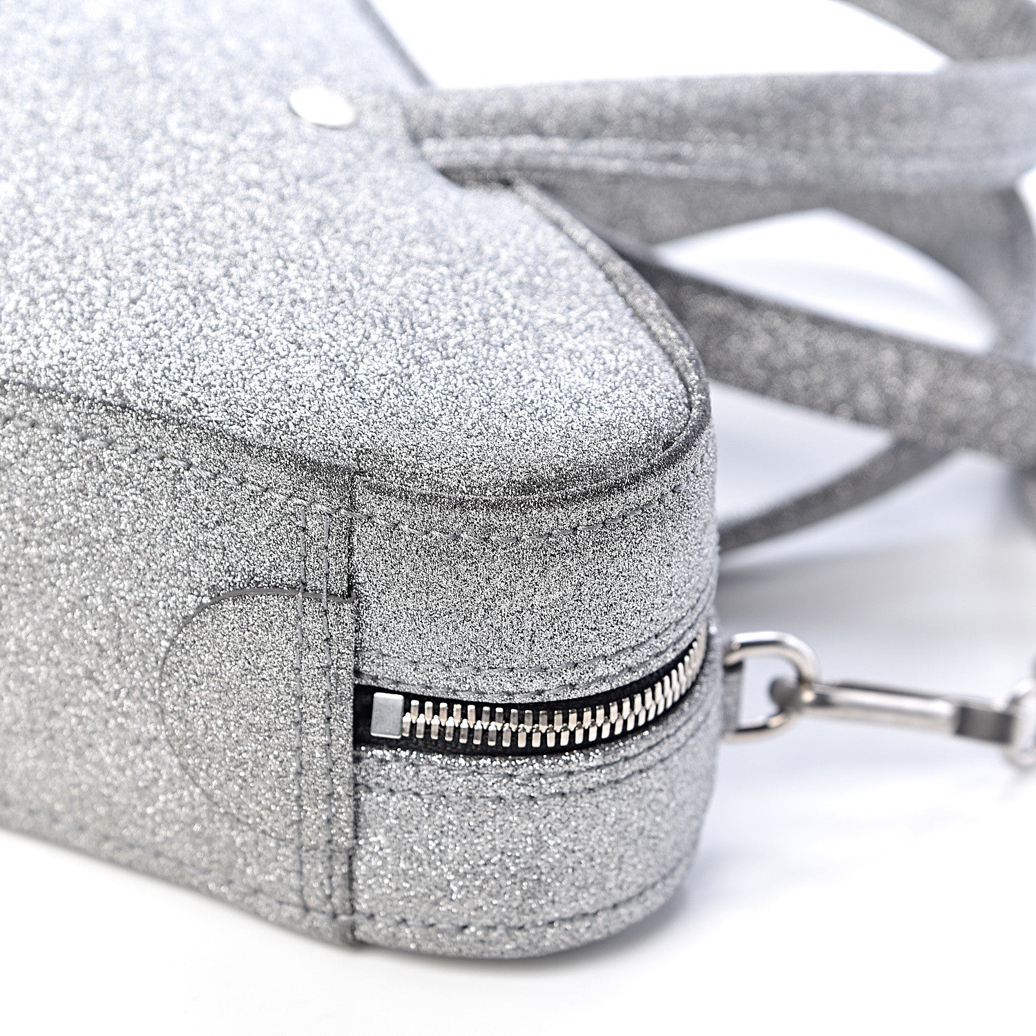 Balenciaga Glitter XS Triangle Duffle Argent Black 8 of 9