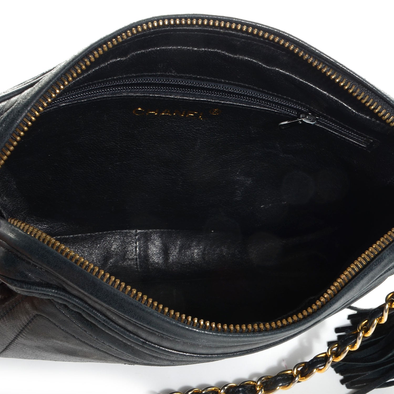 Chanel Lambskin Tassel Camera Case Black 5 of 10