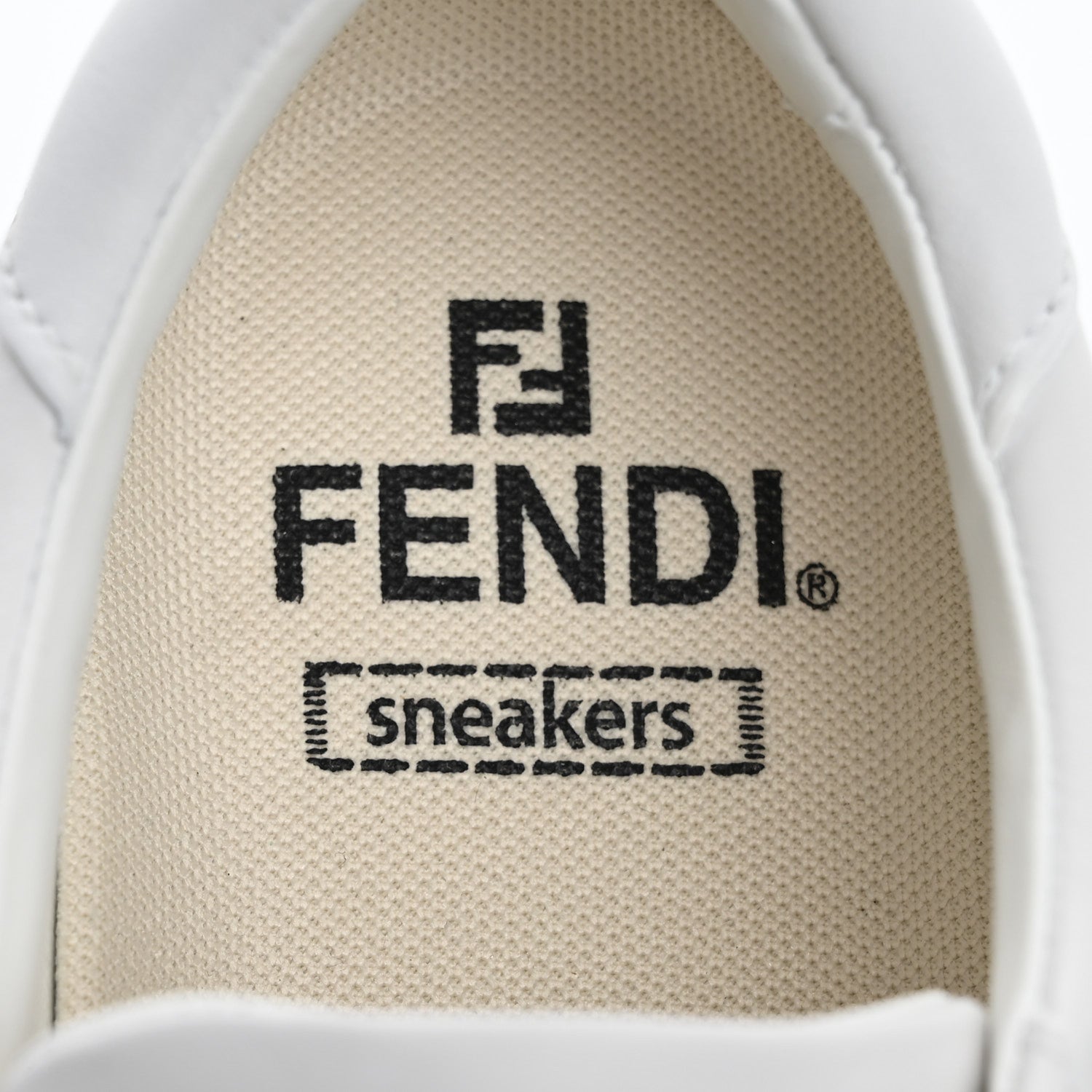Fendi Vitello Logo Womens Low Top Sneakers 35 White 7 of 9