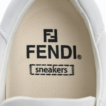 Fendi Vitello Logo Womens Low Top Sneakers 35 White 7 of 9