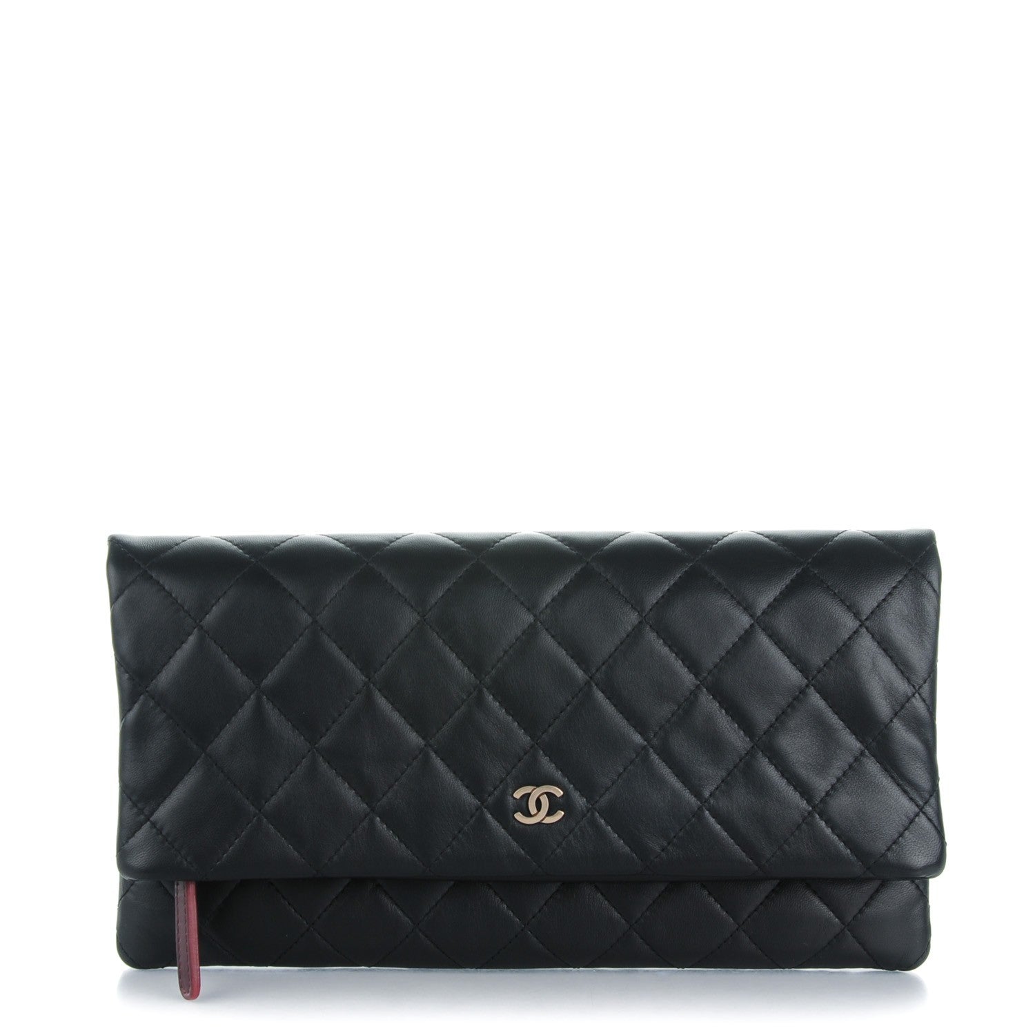 Chanel Lambskin Quilted CC Beauty Clutch Black 1 of 8