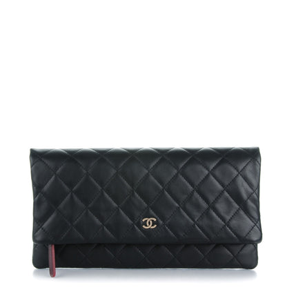Chanel Lambskin Quilted CC Beauty Clutch Black 1 of 8