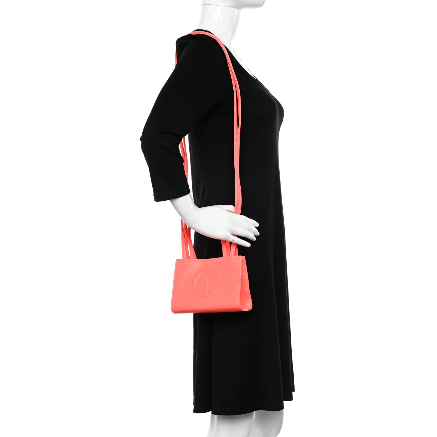 Telfar Vegan Leather Small Shopping Bag Hazard 2 of 10