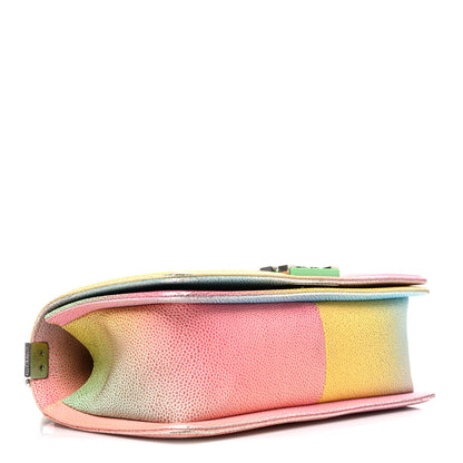 Chanel Caviar Quilted Medium Cuba Rainbow Boy Flap Multicolor 4 of 10