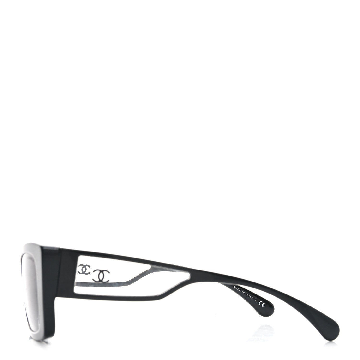 Chanel Acetate CC Rectangle Sunglasses 5430 Black 3 of 7
