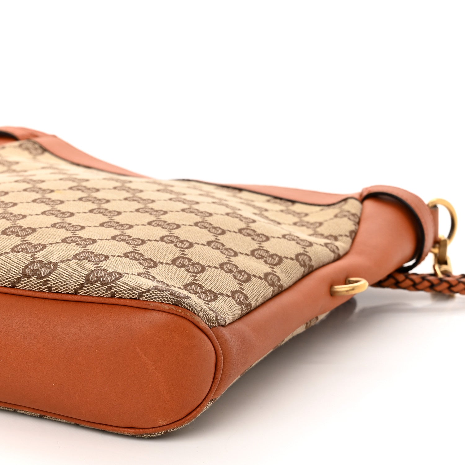 Gucci Monogram Braided Shoulder Bag Brown 10 of 11