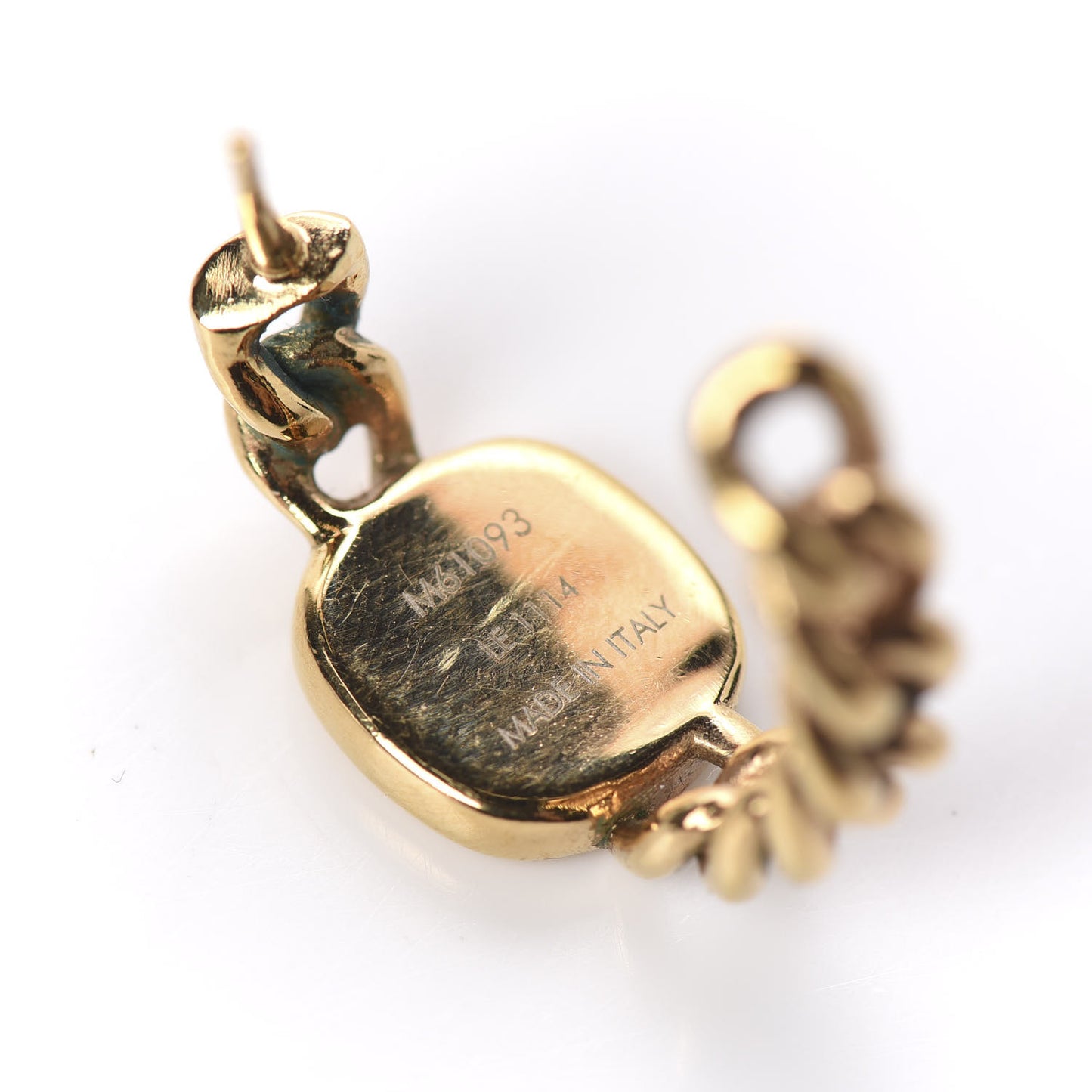 LV ID Chain Hoop Earrings