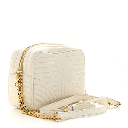 Prada Soft Calfskin Diagramme Crossbody Bag White 3 of 10