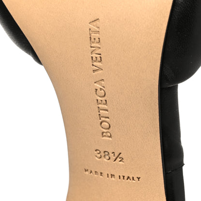 Bottega Veneta Nappa Quilted Rubber Lido Mule Sandals 38.5 Black 6 of 7