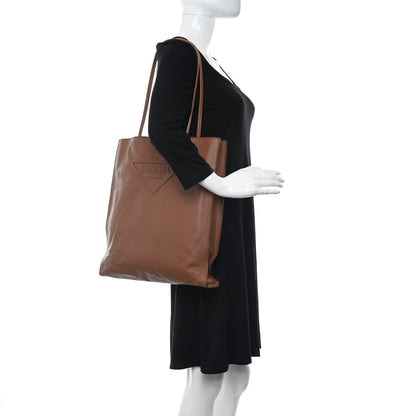 Prada Soft Calfskin Tote Cognac 2 of 11